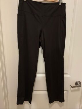 Jockey Brown Straight Leg Leggings with Side Pockets
